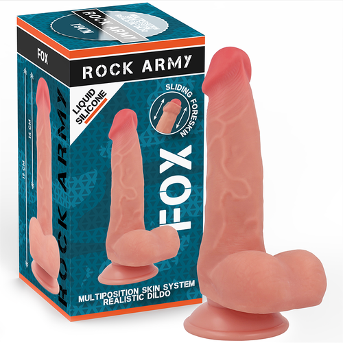 Fox liquid sil.dildo 19cm