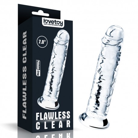 Flawless clear didlo 7inch