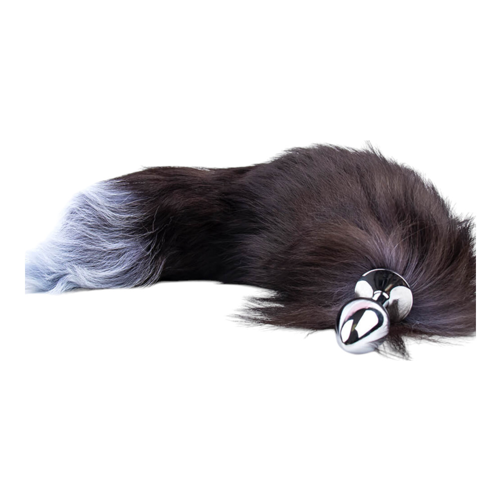 Sunfo black-silver metal foxtail