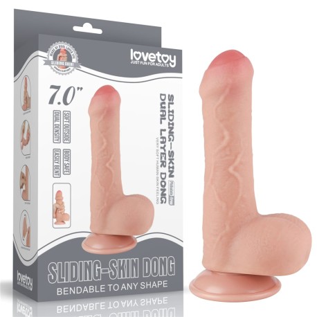 Slinding skin dong 7inch flesh 1