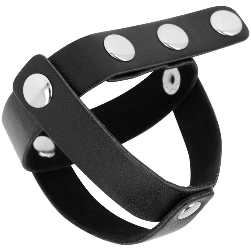 Leather fetish ball cage