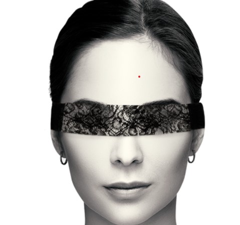 Lace mask black