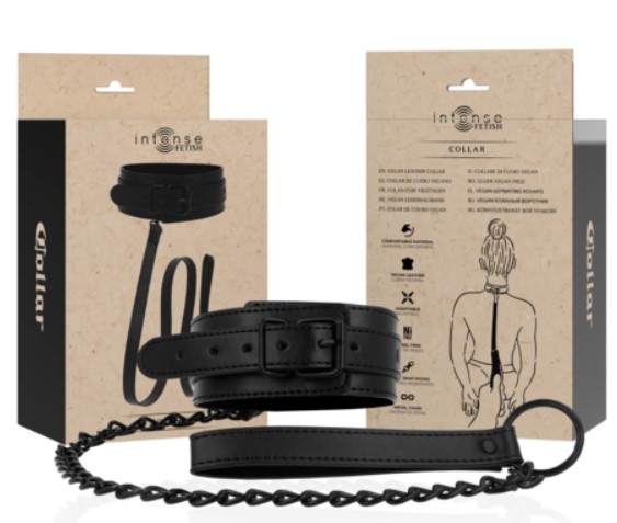 Fetish leather collar